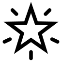 Ícone de estrela brilhante